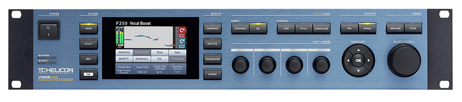 再续经典TC-Helicon  Voice Pro 机架式录音棚全面人声效果器